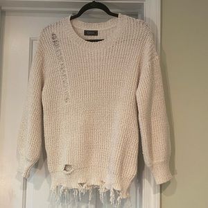 Swagger sweater - like new - purposeful hole designs - size medium